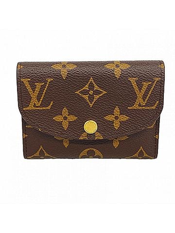 Louis Vuitton Louis Vuitton Monogram Portemonnaie Rosalie Wallet/Coin Case M62361 Rose Ballerine (Women's) (view 1)