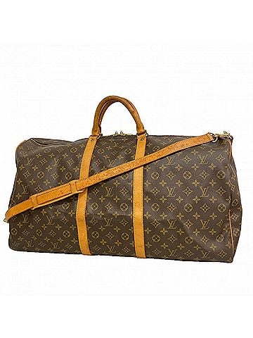 Louis Vuitton Louis Vuitton Bags - Boston Monogram Keepall Bandoulière 60 M41412 Brown Men's &amp; Women's (view 1)