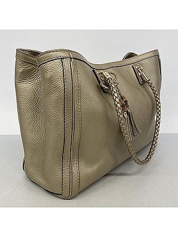 Gucci Gucci Bamboo Tote Bag 269945 Leather Gold Champagne Women's (view 2)