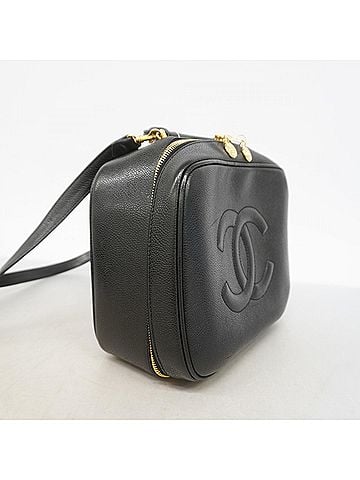 Chanel Chanel handbag/vanity bag, caviar leather, black, 2-way bag for men (view 2)