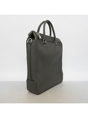 Louis Vuitton Louis Vuitton Tote Bag, Taurillon Leather, Greenwich, M94477, Gray, 2-way bag for men (view 2)
