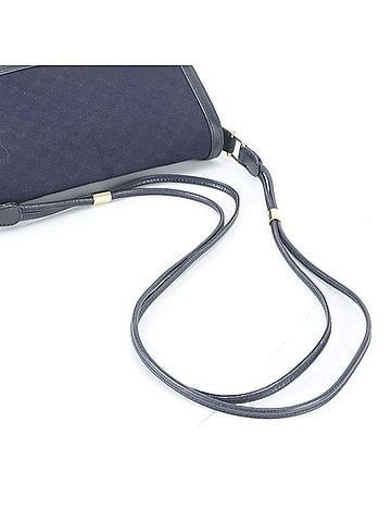 Gucci Vintage Gucci Micro GG Leather One-Shoulder Bag Handbag Navy Blue Women's (view 2)