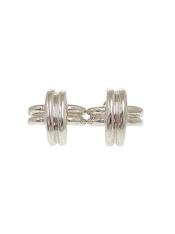 Tiffany & Co. Tiffany &amp; Co. Signature Sterling Silver 925 Earrings, Silver, 0376 (view 1)