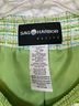 Sag Harbor 60% Cotton 40% Acrylic 100% Polyester Plaid Green Blue White Blazer Size L - photo 3