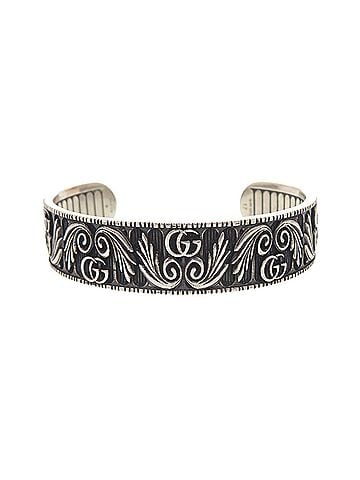 Gucci Gucci Double G Leaf Motif Bangle 551907-J8400-0811-16 Sterling Silver 925 0795 GUCCI Men's (view 1)