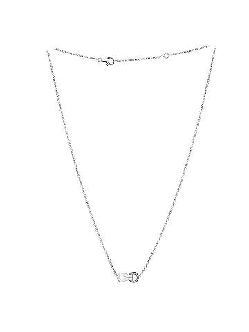 Cartier Agrafe Pendant Necklace 18K White Gold with Diamonds (view 2)