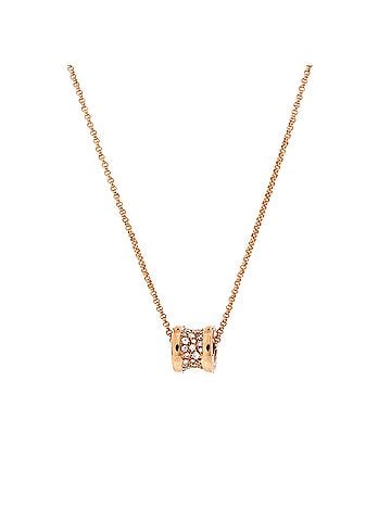 Bvlgari B.Zero1 Pendant Necklace 18K Rose Gold with Pave Diamonds Mini (view 1)