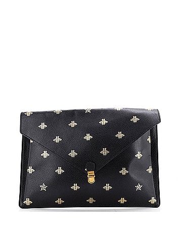 Gucci Bee Envelope Portfolio Printed Leather (view 1)