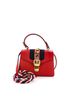 Gucci 100% Leather Red Sylvie Top Handle Bag Leather Mini One size - photo 1