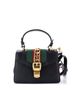 Gucci 100% Leather Black Sylvie Top Handle Bag Leather Mini One size - photo 1