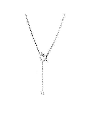 Hermès Finesse Lariat Necklace 18K White Gold and Diamonds (view 1)