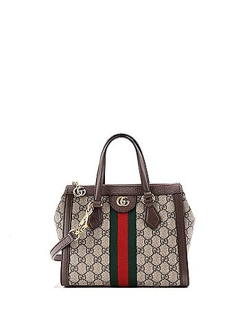 Gucci Ophidia Top Handle Tote GG Coated Canvas Small (view 1)
