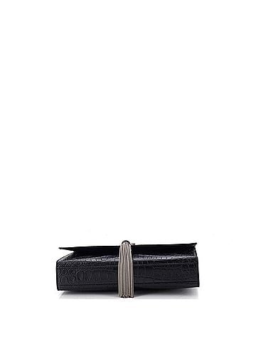 Saint Laurent Classic Monogram Tassel Crossbody Bag Crocodile Embossed Leather Medium (view 2)