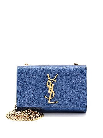 Saint Laurent Classic Monogram Crossbody Bag Glitter Leather Small (view 1)