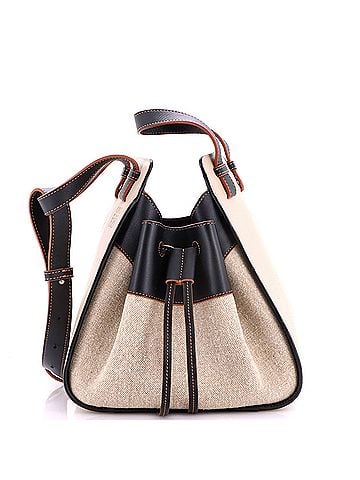 Loewe Hammock Bag Leather and Canvas Small (view 1)