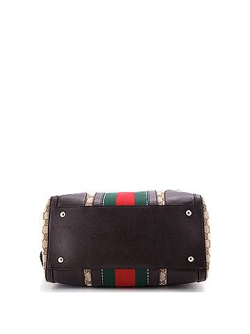 Gucci Vintage Bee Web Boston Bag GG Canvas Medium (view 2)
