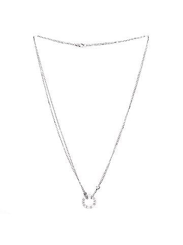 Cartier 2 Diamonds Love Pendant Necklace 18K White Gold with Diamonds (view 2)