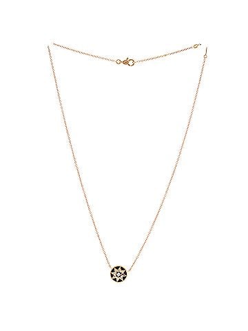 Christian Dior Rose des Vents Pendant Necklace 18K Rose Gold with Diamond and Onyx (view 2)