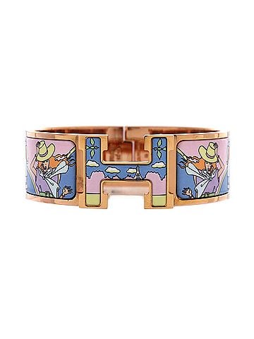 Hermès Clic H Bracelet Printed Enamel Wide (view 1)