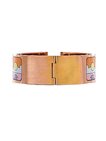 Hermès Clic H Bracelet Printed Enamel Wide (view 2)