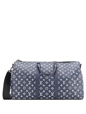 Louis Vuitton Keepall Bandouliere Bag Monogram Shadow Leather 50 (view 1)