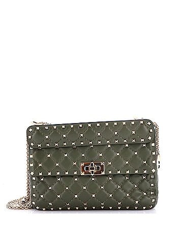 Valentino Garavani Rockstud Spike Flap Bag Quilted Leather Medium (view 1)