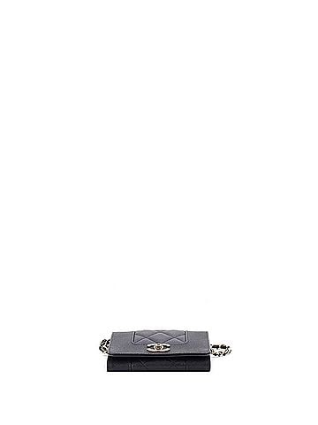 Chanel Mademoiselle Vintage Card Holder on Chain Quilted Caviar (view 2)