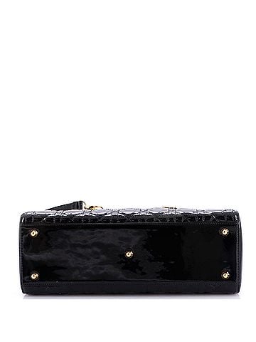 Christian Dior Lady Dior Bag Cannage Quilt Patent Large (view 2)