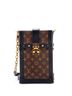 Louis Vuitton 100% Coatead Canvas Black Vertical Trunk Pochette Monogram Canvas One size - photo 1