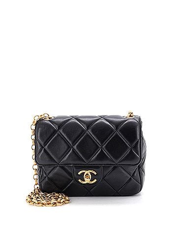 Chanel Medallion Chain Flap Bag Quilted Lambskin (view 1)