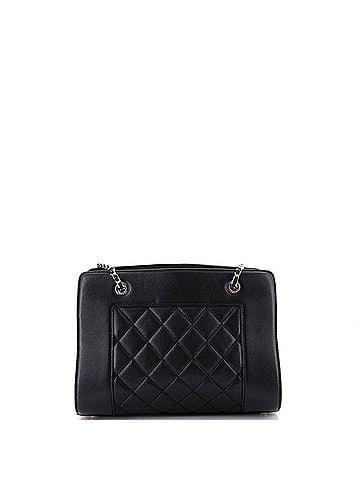 Chanel Mademoiselle Vintage Shopping Tote Quilted Sheepskin Small (view 2)