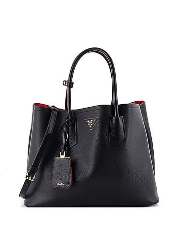 Prada Cuir Double Tote Saffiano Leather Medium (view 1)