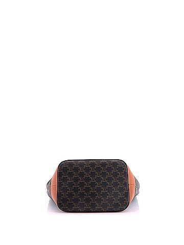 Céline Bucket Bag Triomphe Coated Canvas Medium (view 2)