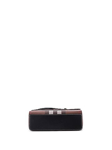 Burberry Note Crossbody Bag Check Canvas and Leather Medium (view 2)