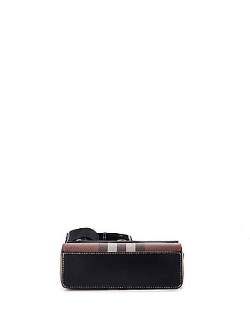Burberry Note Crossbody Bag Check Canvas and Leather Medium (view 2)