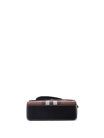 Burberry Note Crossbody Bag Check Canvas and Leather Medium (view 2)