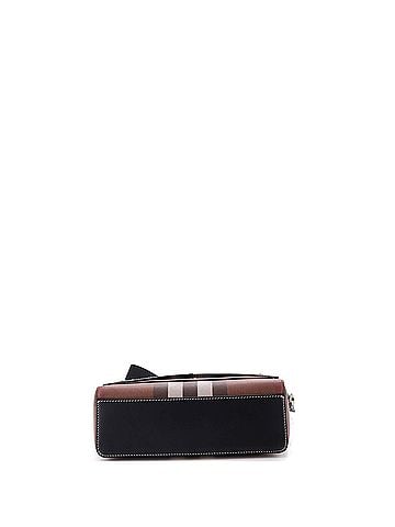 Burberry Note Crossbody Bag Check Canvas and Leather Medium (view 2)