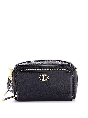 Christian Dior Caro Double Pouch Crossbody Bag Leather (view 1)