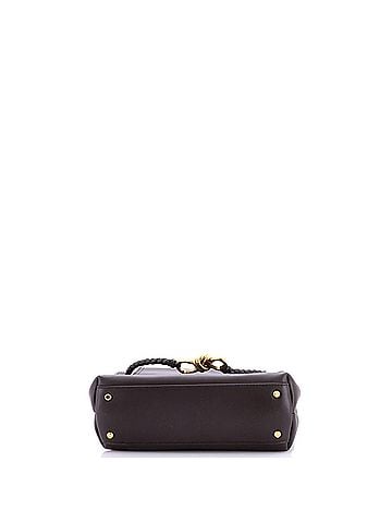 Bottega Veneta Ciao Ciao Top Handle Bag Leather with Intrecciato Detail Small (view 2)