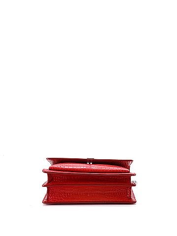 Saint Laurent Sunset Crossbody Bag Crocodile Embossed Leather Medium (view 2)