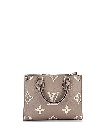 Louis Vuitton OnTheGo Tote Bicolor Monogram Empreinte Giant PM (view 1)