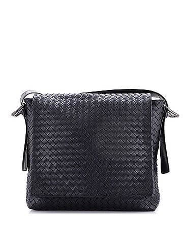 Bottega Veneta Square Flap Messenger Bag Intrecciato Nappa Medium (view 1)