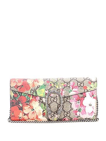 Gucci Dionysus Chain Wallet Blooms Print GG Coated Canvas Long (view 1)