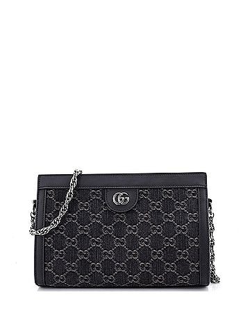 Gucci Ophidia Chain Shoulder Bag GG Denim Small (view 1)