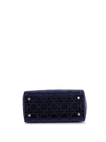 Christian Dior Lady D-Lite Bag Cannage Embroidered Velvet Medium (view 2)