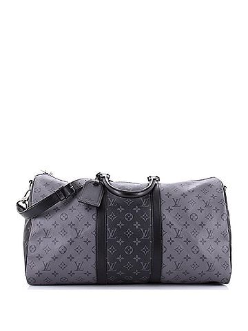 Louis Vuitton Keepall Bandouliere Bag Reverse Monogram Eclipse Canvas 50 (view 1)