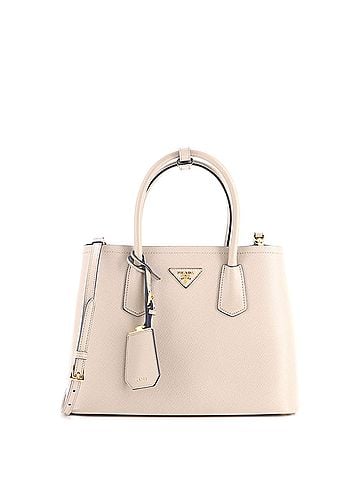 Prada Cuir Double Tote Saffiano Leather Small (view 1)