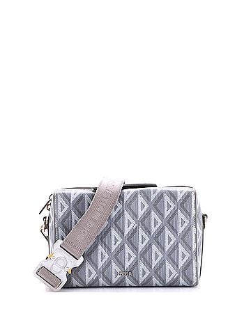 Christian Dior Lingot Messenger Bag CD Diamond Coated Canvas (view 1)