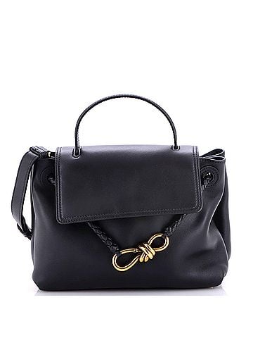 Bottega Veneta Ciao Ciao Top Handle Bag Leather with Intrecciato Detail Small (view 1)