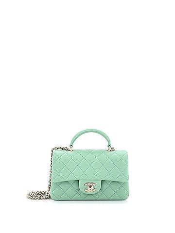 Chanel Classic Single Flap Top Handle Bag Quilted Lambskin Mini (view 1)